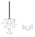 Conector Transparente para tiras LED COB + SMD - 10mm - Detalle 4