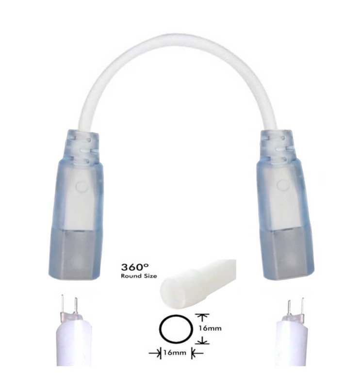 Conector unión para Neón Led circular 220V - 360º - 8W - Detalle 4