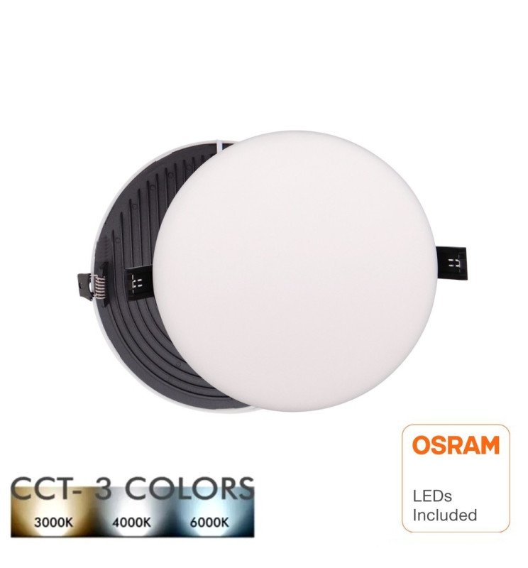 Downlight LED 12W Frameless QUASAR - OSRAM CHIP DURIS - Detalle 1