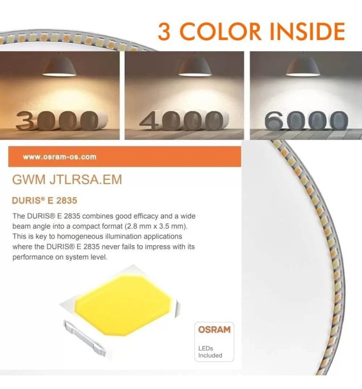 Downlight LED 24W Circular OSRAM CHIP DURIS E 2835 - Detalle 5