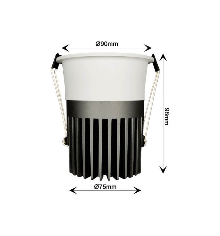 Empotrable LED 18W-24W LUCERNA - 38° - UGR11 - Detalle 4