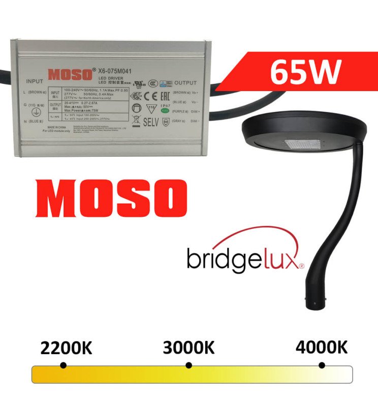 Farola LED - EUROBEAM - Aluminio 65W GXtronic / Moso / - Detalle 3