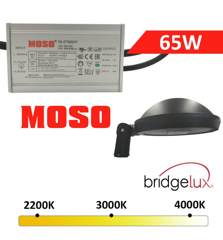 Farola LED - URBAN CITY - Aluminio 65W GXtronic / Moso - Detalle 3