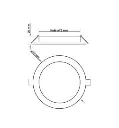 Placa Slim LED Circular 5w OSRAM Chip - Vista Detalle #1