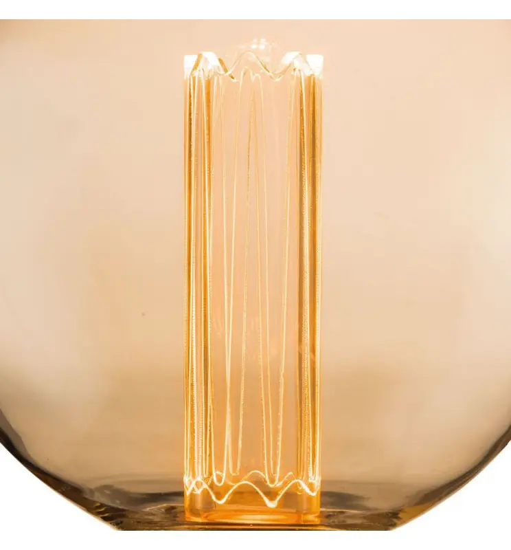Bombilla LED Modern Cristal Ambar 4w E27 G125 - Vista Detalle #3