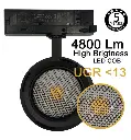 Foco LED 40w 26w Trifasico Roma Negro Optica Regulable Ugr13 CCT - Vista Detalle #4