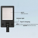 Farola LED Solar GardenSun 240 SMD7530 2800Lm 3CCT | - Detalle 4