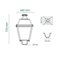 Farola LED Villa de Aluminio 40W-60W Bridgelux SMD3030 - Detalle 5