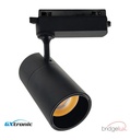 Foco LED 30W PARIS Negro Carril Monofásico | Chip - Detalle 1