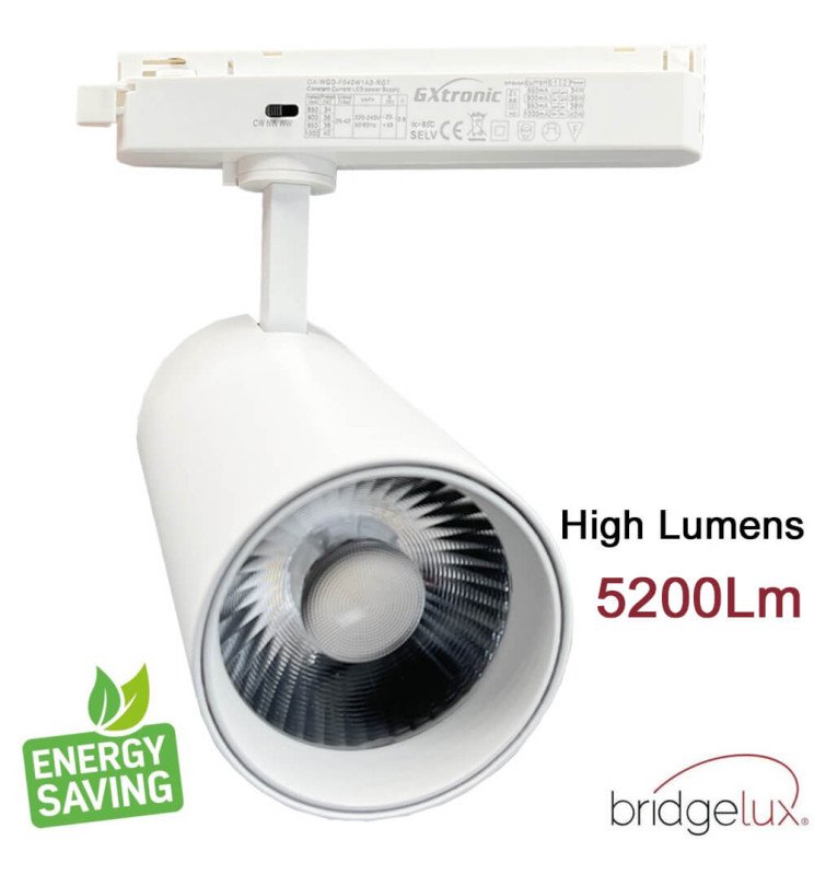 Foco LED 40W - 34W NEW MAYA Blanco Carril Monofásico - Detalle 2