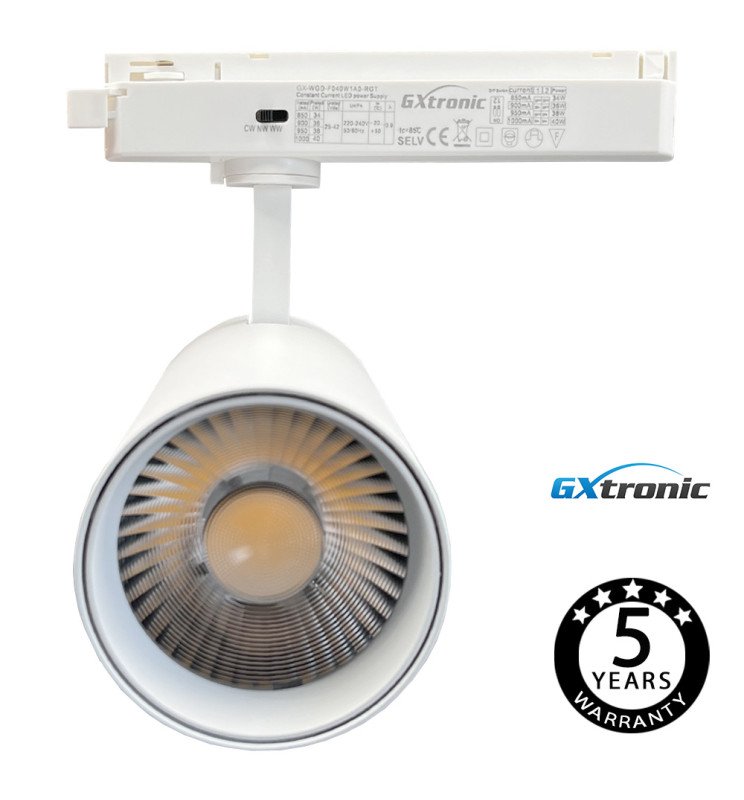 Foco LED 40W - 34W NEW MAYA Blanco Carril Monofásico - Detalle 3