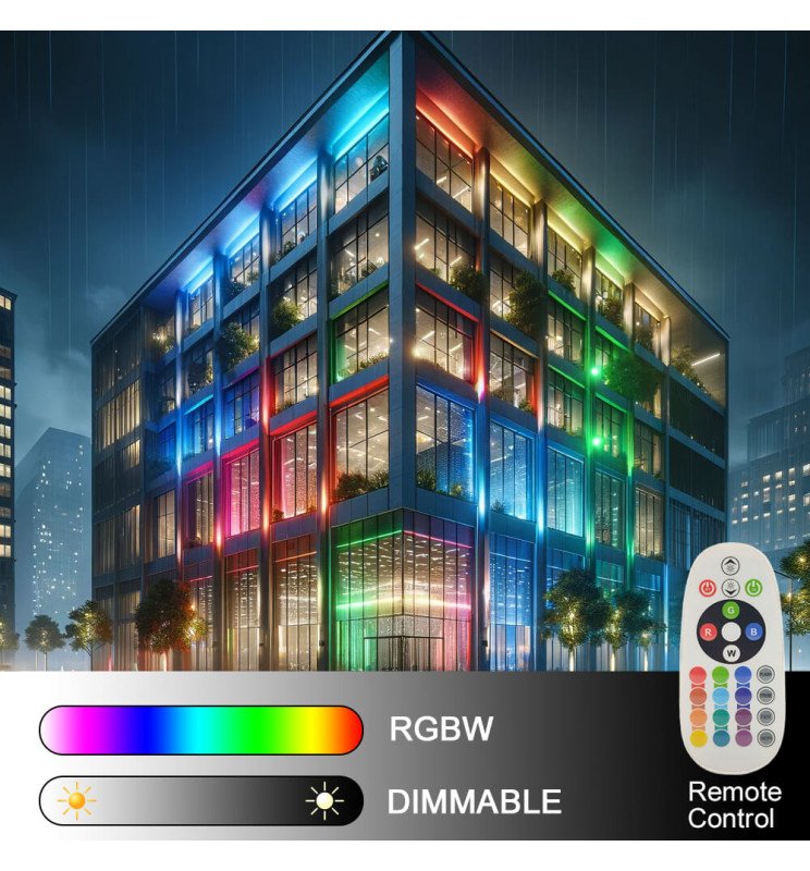 Foco Proyector RGB+W LED 50W DOB IP65 - Detalle 4