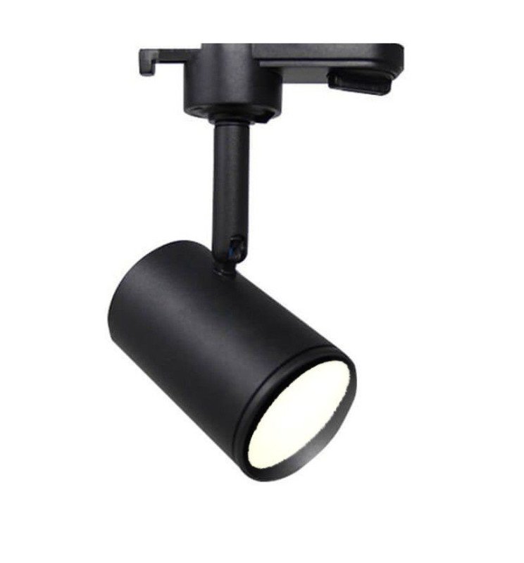 Foco de Carril NEGRO para Lámpara GU10 - Monofásico - Detalle 1