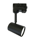 Foco de Carril NEGRO para Lámpara GU10 - TRIFÁSICO - Detalle 1