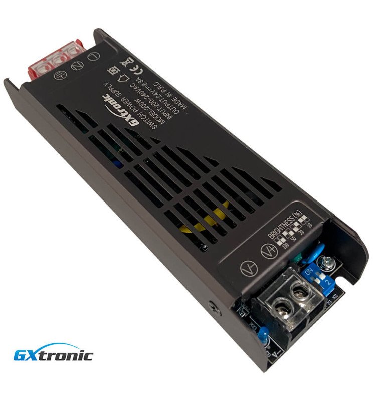 Fuente Alimentación 24V 200W 2.5A - Aluminio IP20 - Detalle 1