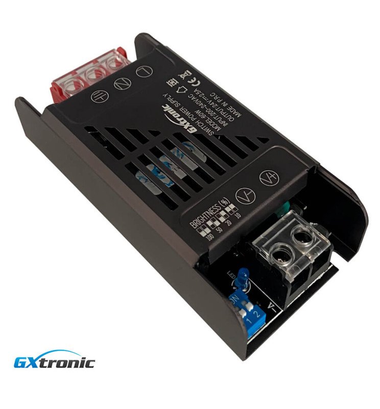 Fuente Alimentación 24V 60W 2.5A - Aluminio IP20 - Detalle 1