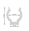 Grapa fijación para tubo LED - 2 Unidades - Detalle 5