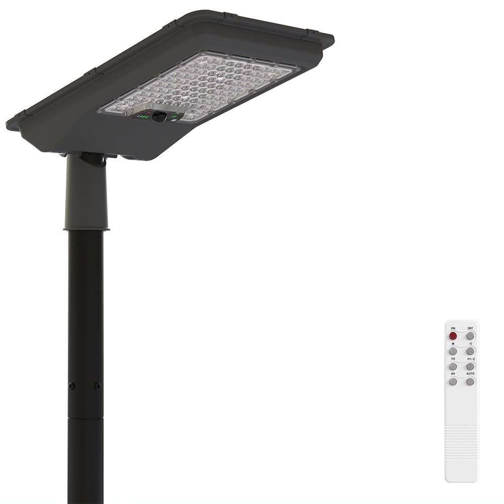 Kit Poste Aluminio 2,5metros + Farola LED Solar EcoSun - Detalle 5