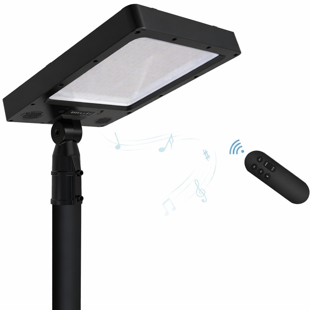 Kit Poste Aluminio 2,5metros + Farola LED Solar - Detalle 1