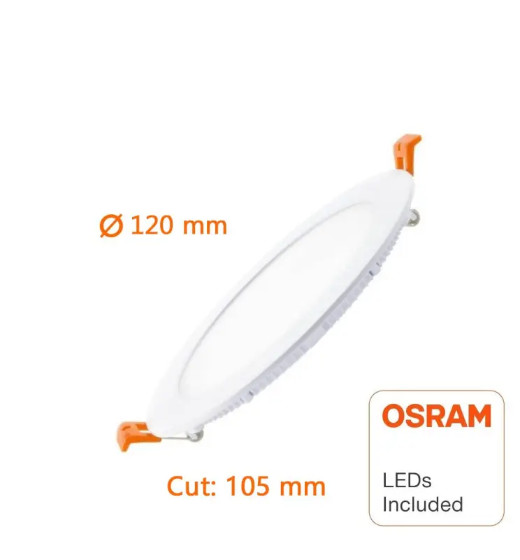 Placa Slim LED Circular 8w OSRAM Chip - Vista Detalle #2