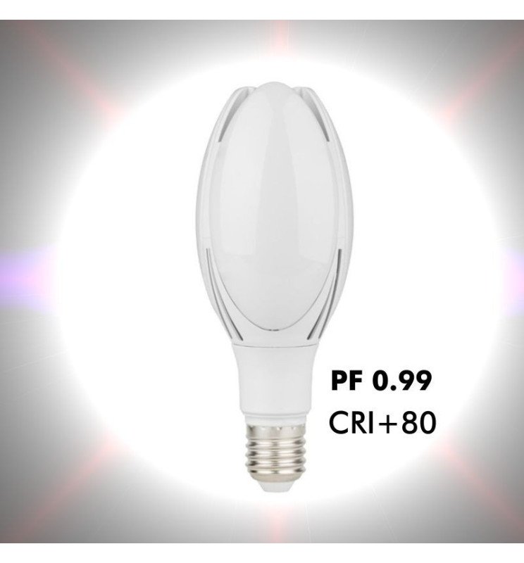 Bombilla LED ED90 40W Para Farola | Casquillo E27 Alta - Detalle 2
