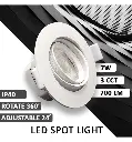 Empotrable LED 7w Circular Blanco Orientable CCT Color Seleccionable - Vista Detalle #1