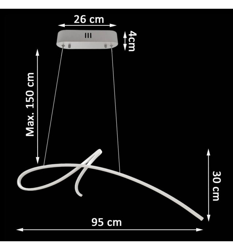 Lámpara LED Colgante - KROKOM - 48W - CRI88 - Detalle 4