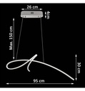 Lámpara LED Colgante - KROKOM - 48W - CRI88 - Detalle 4