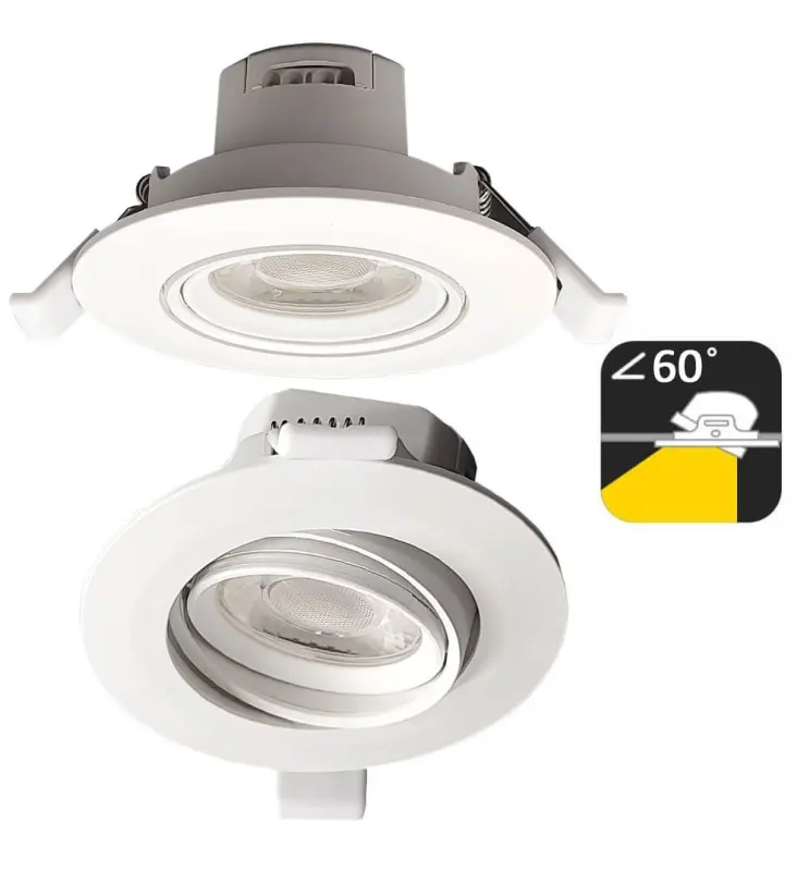 Empotrable LED 7w Circular Blanco Orientable CCT Color Seleccionable - Vista Detalle #3