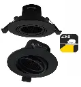 Empotrable LED 7w Circular Negro Orientable UGR19 CCT Color Seleccionable - Vista Detalle #3
