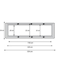 Marco para empotrar Panel LED 120x30 cm - Detalle 2
