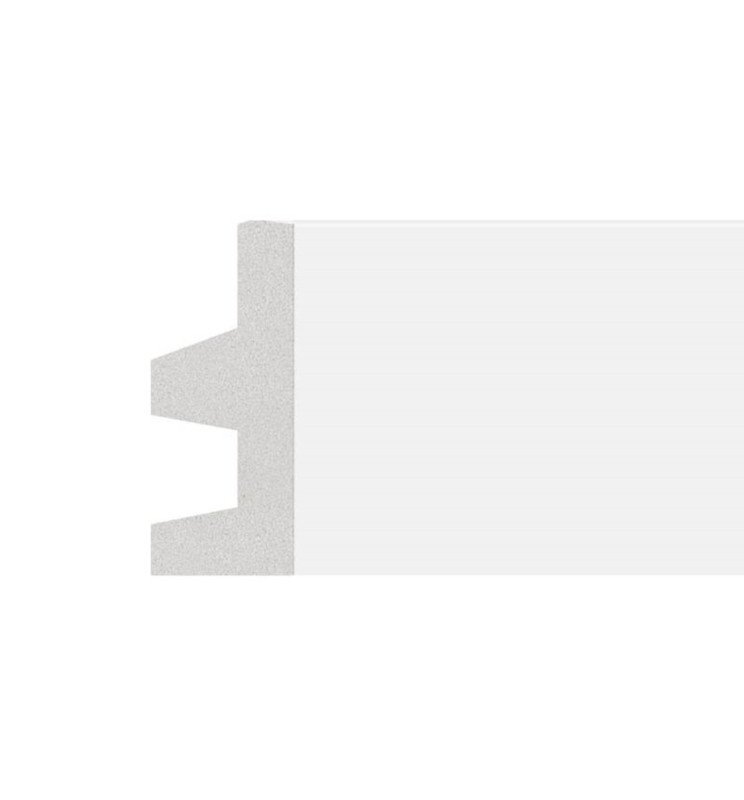Moldura de Poliestireno - Design F - para tira LED - 2 - Detalle 1