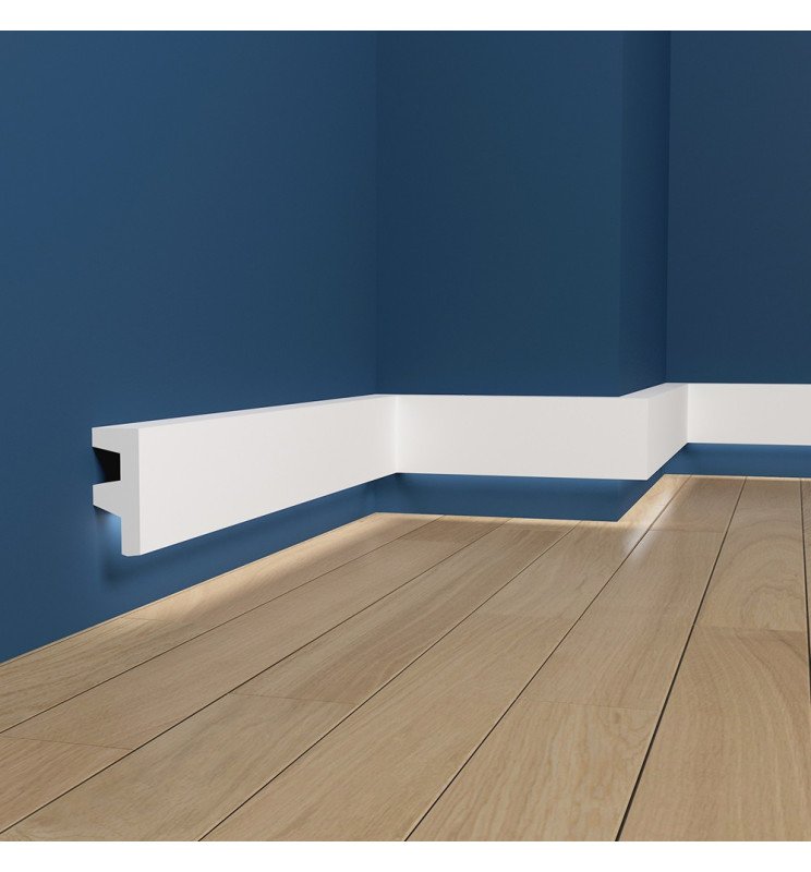 Moldura de Poliestireno - Design F - para tira LED - 2 - Detalle 4