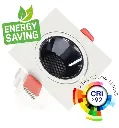 Empotrable LED 5w 8w 12w Cuadrado Blanco Bridgelux Chip Ugr11 CCT CRI 92 - Vista Detalle #1
