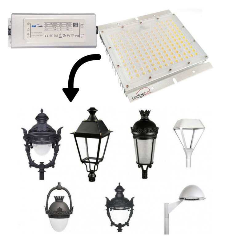 Módulo Óptico LED 65W GXtronic | SMD3030 Chip - Detalle 3