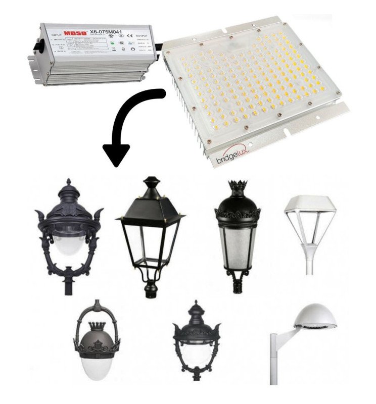 Módulo Óptico LED 65W MOSO - Regulable Programable - Detalle 3