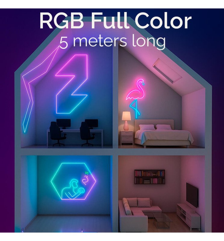 Neón LED Flex - RGB MAGIC SMART - Pack 5M IP67 - Detalle 4