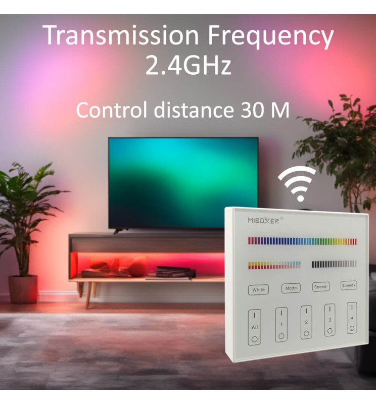 Pack controladora LED CCT - RGB - 12-24V + Panel - Detalle 5