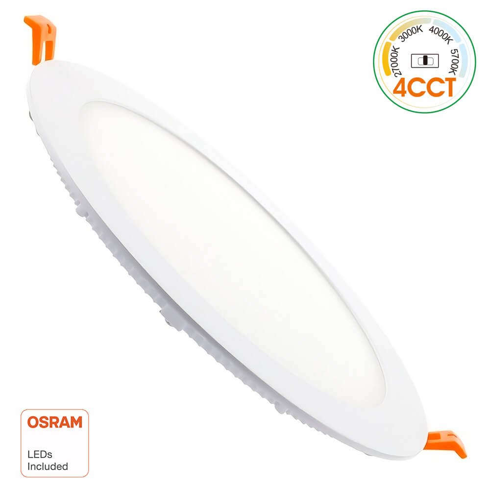 Placa Slim LED Circular 24W 4CCT Select | OSRAM CHIP - Detalle 1
