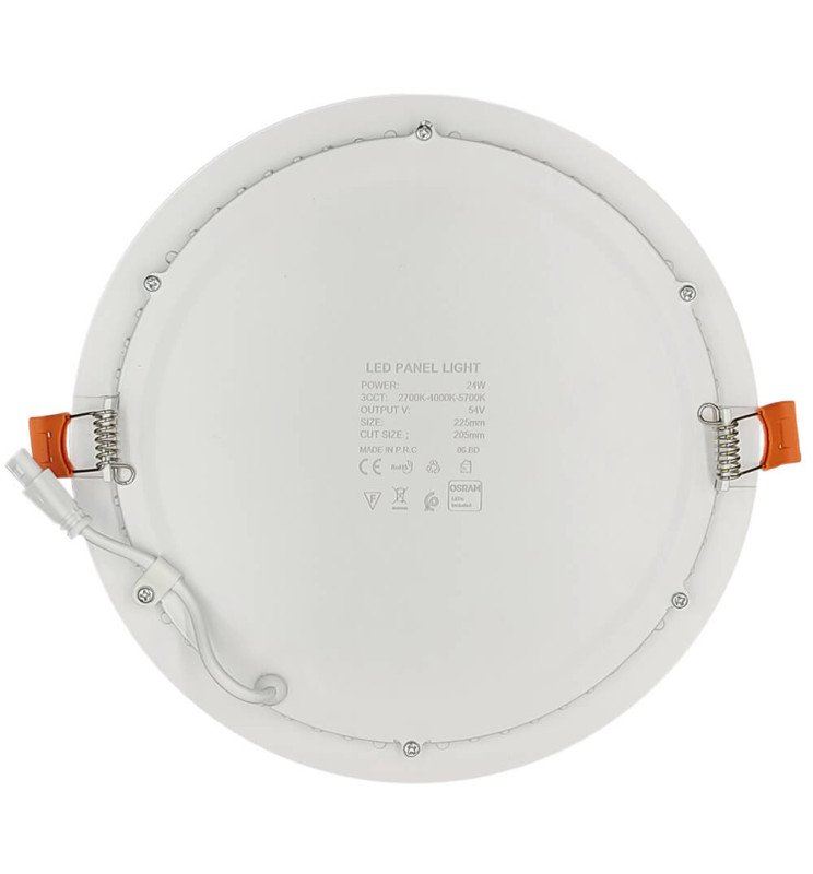 Placa Slim LED Circular 24W 4CCT Select | OSRAM CHIP - Detalle 5