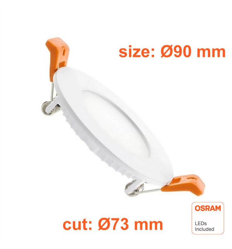 Placa Slim LED Circular 6W 4CCT Select | OSRAM CHIP - Detalle 4