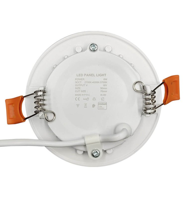 Placa Slim LED Circular 6W 4CCT Select | OSRAM CHIP - Detalle 5