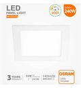 Placa Slim LED Cuadrada 24W - CCT - OSRAM CHIP DURIS E - Detalle 3