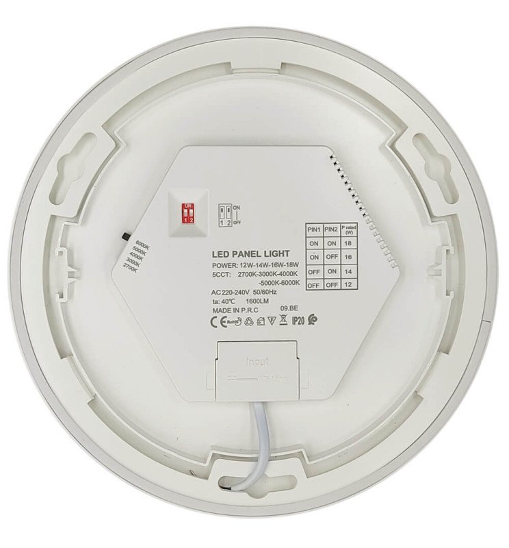 Plafón + Downlight LED - Circular - BONN Blanco - Detalle 2