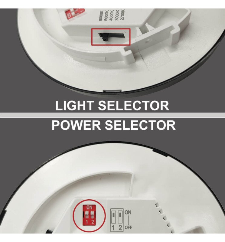 Plafón + Downlight LED - Circular - BONN Blanco - Detalle 5