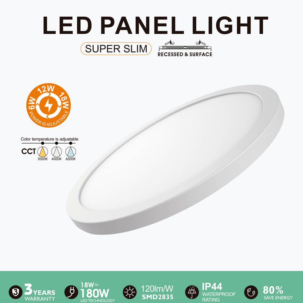 Plafón LED + Downlight Circular 6W-12W-18W | NEW MOSS - Detalle 1