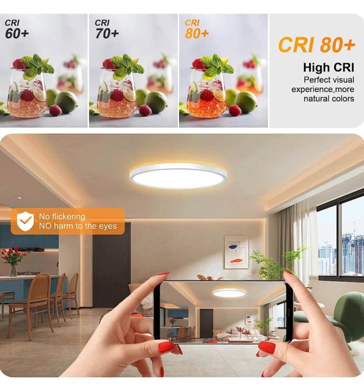 Plafón LED 18W RGB+CCT - Control Remoto - Chip Lumileds - Detalle 5