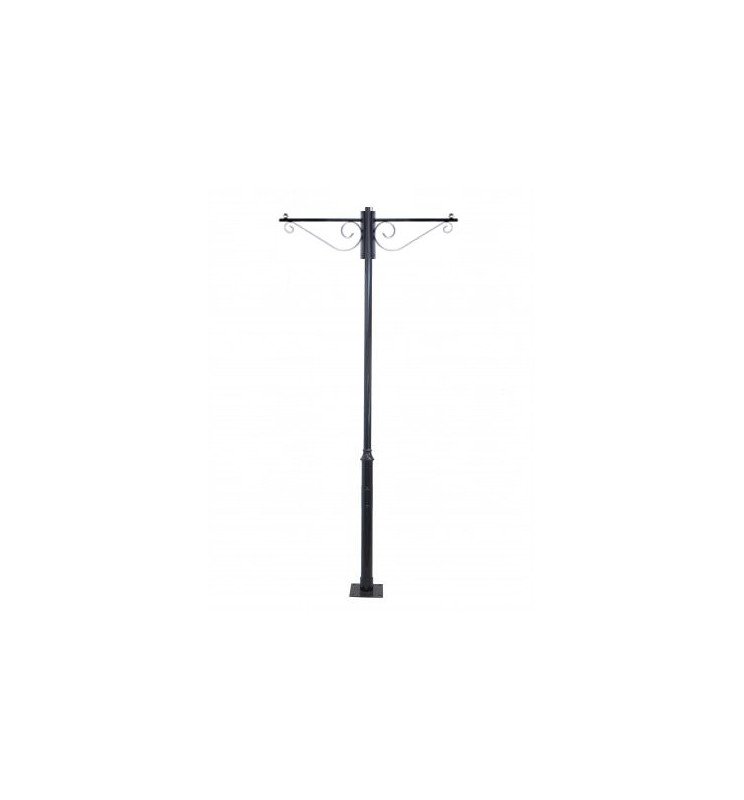 Soporte Pared y Columna modelo Forja 60cm - Negro Mate - Detalle 3
