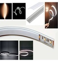 Perfil Aluminio - Flexible U LED - 2 metros - Detalle 2