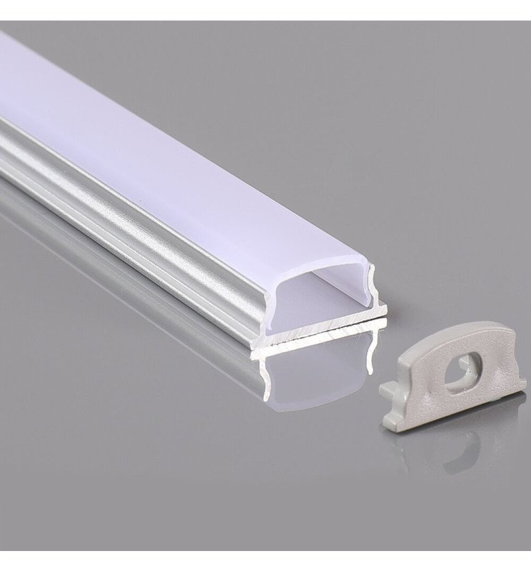 Perfil Aluminio - Flexible U LED - 2 metros - Detalle 3